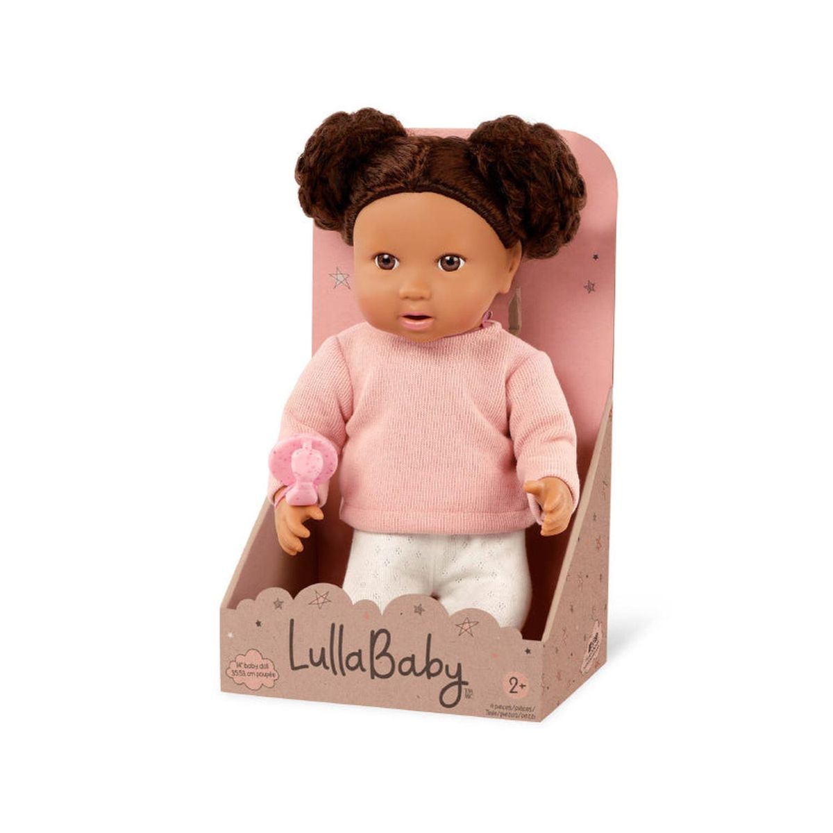 LULLABABY - Muñeca LullaBaby - Morena Top Rosado