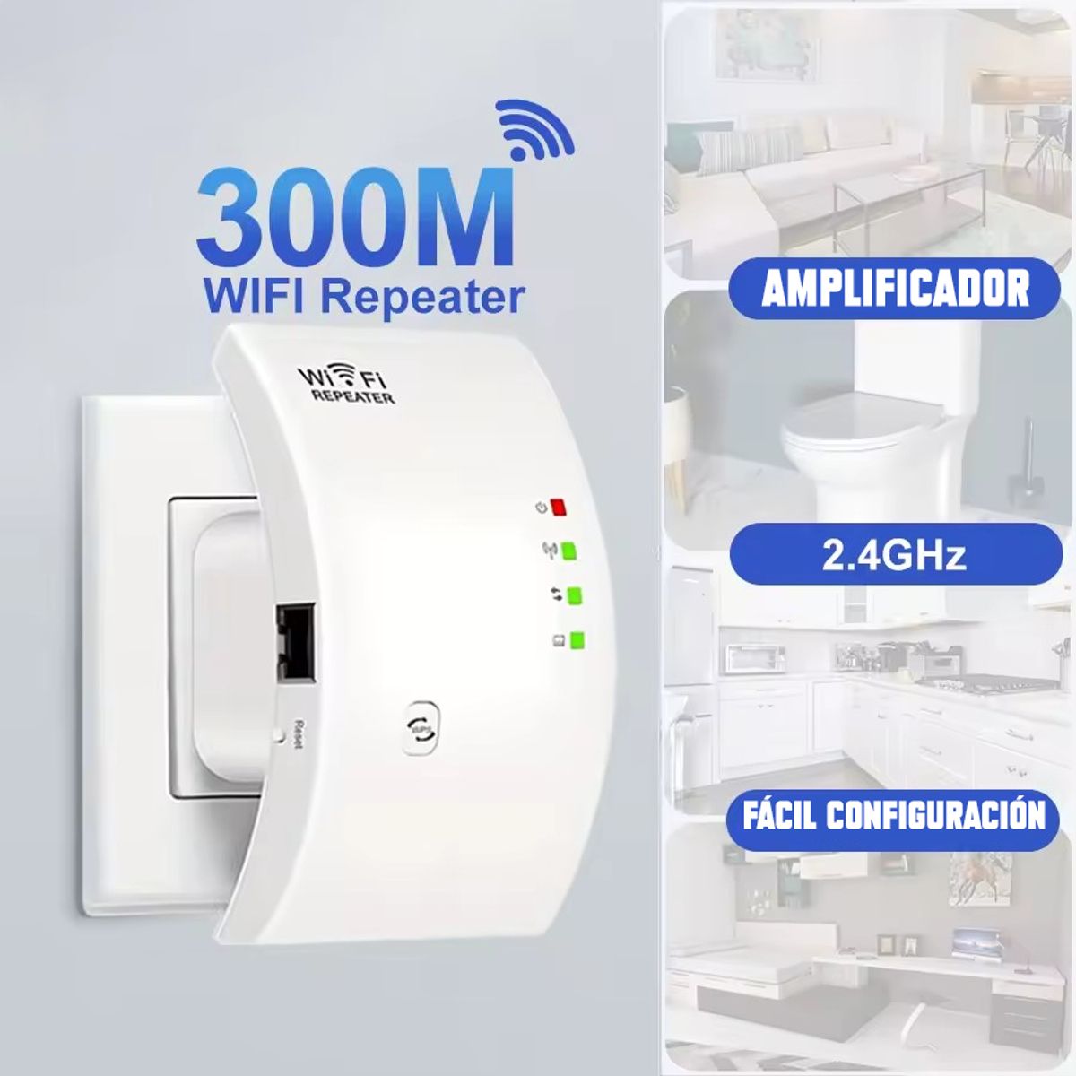 GENERICO - Amplificador WiFi 300Mbps HighSpeed