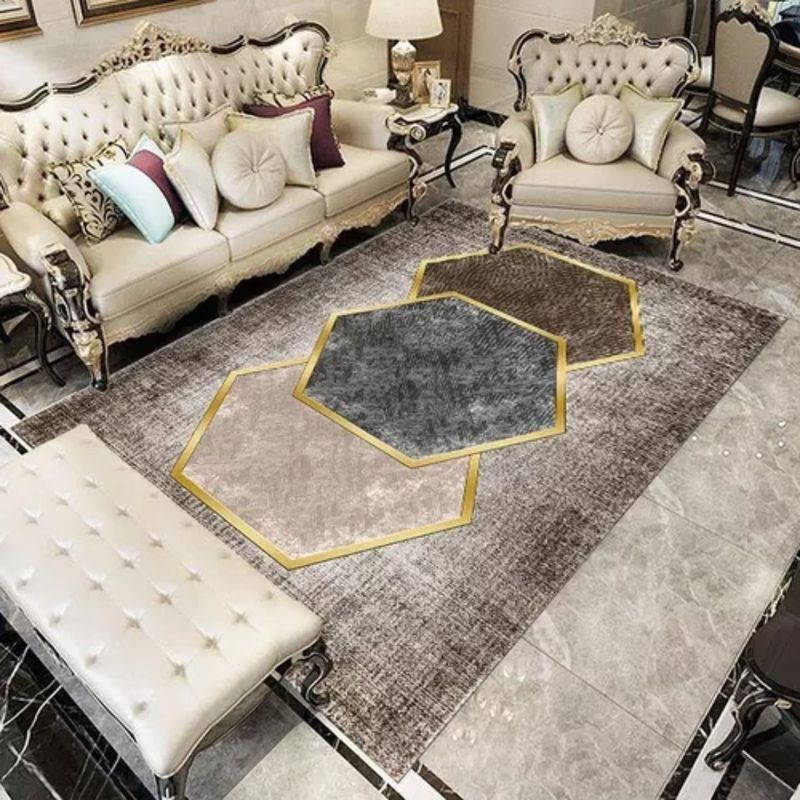 ANGELES DEL HOGAR - ALFOMBRA LISA CON DISEÑO EN 3D 200X240