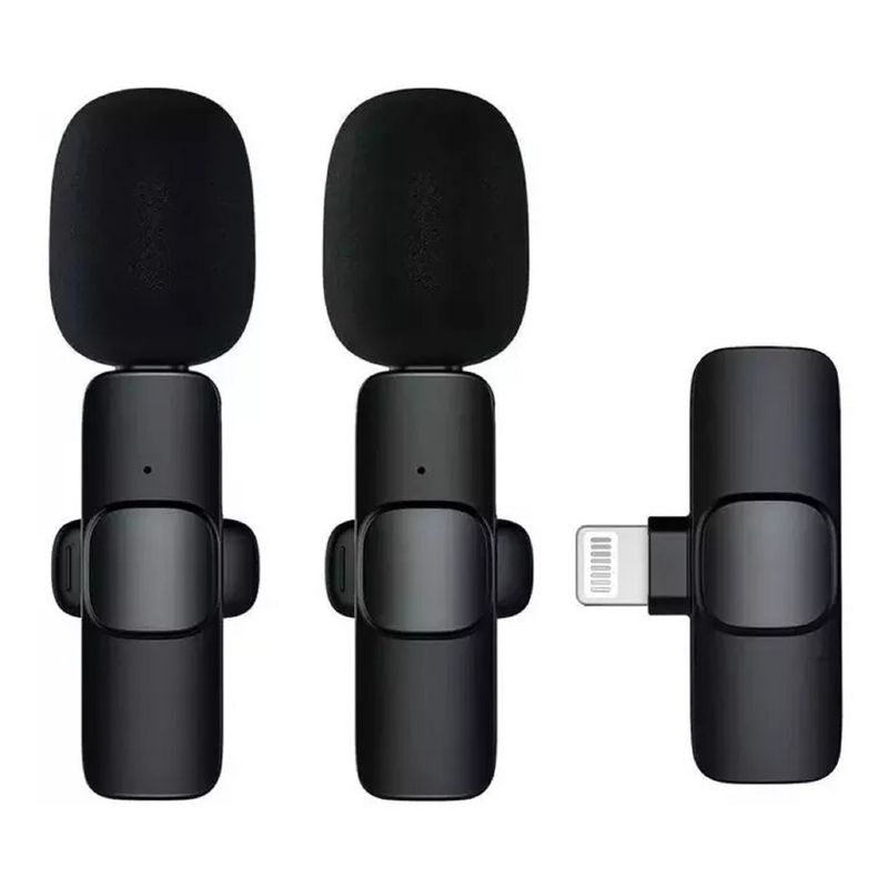 GENERICO - 2 Micrófonos Lavalier Solapa Inalámbrico  Phone