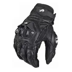 GENERICO - Guantes de cuero para motociclistas