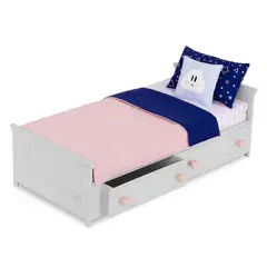 OUR GENERATION - Cama de muñeca con cajones