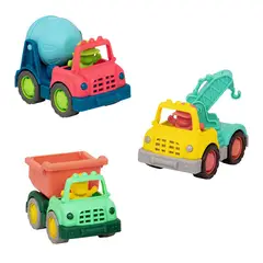 WONDER WHEELS - Set 3 camiones de construcción