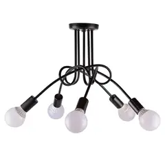 GENERICO - LAMPARA NORDICA ESTILO NUDO NEGRA METAL
