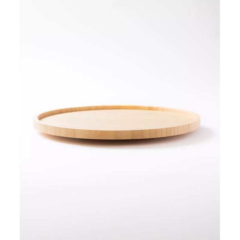 GENERICO - Organizador Giratorio Lazy Susan Bambú Despensa Mesa Cocina