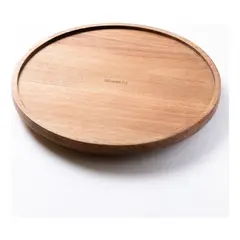 GENERICO - Organizador Giratorio Lazy Susan Acacia Despensa Mesa Cocina