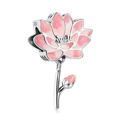 TODOJOYAS - Charm Dije Plata 925 Flor de Loto Fresca
