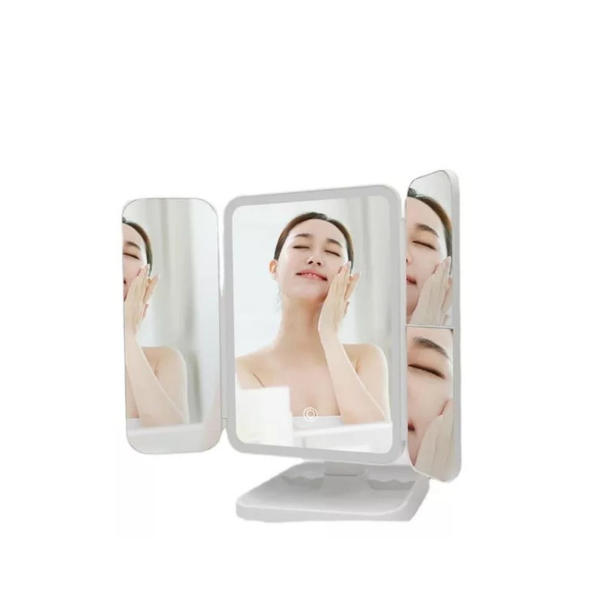 GENERICO - Espejo Iluminado Para Maquillaje Espejo De Tocador Plegable SK