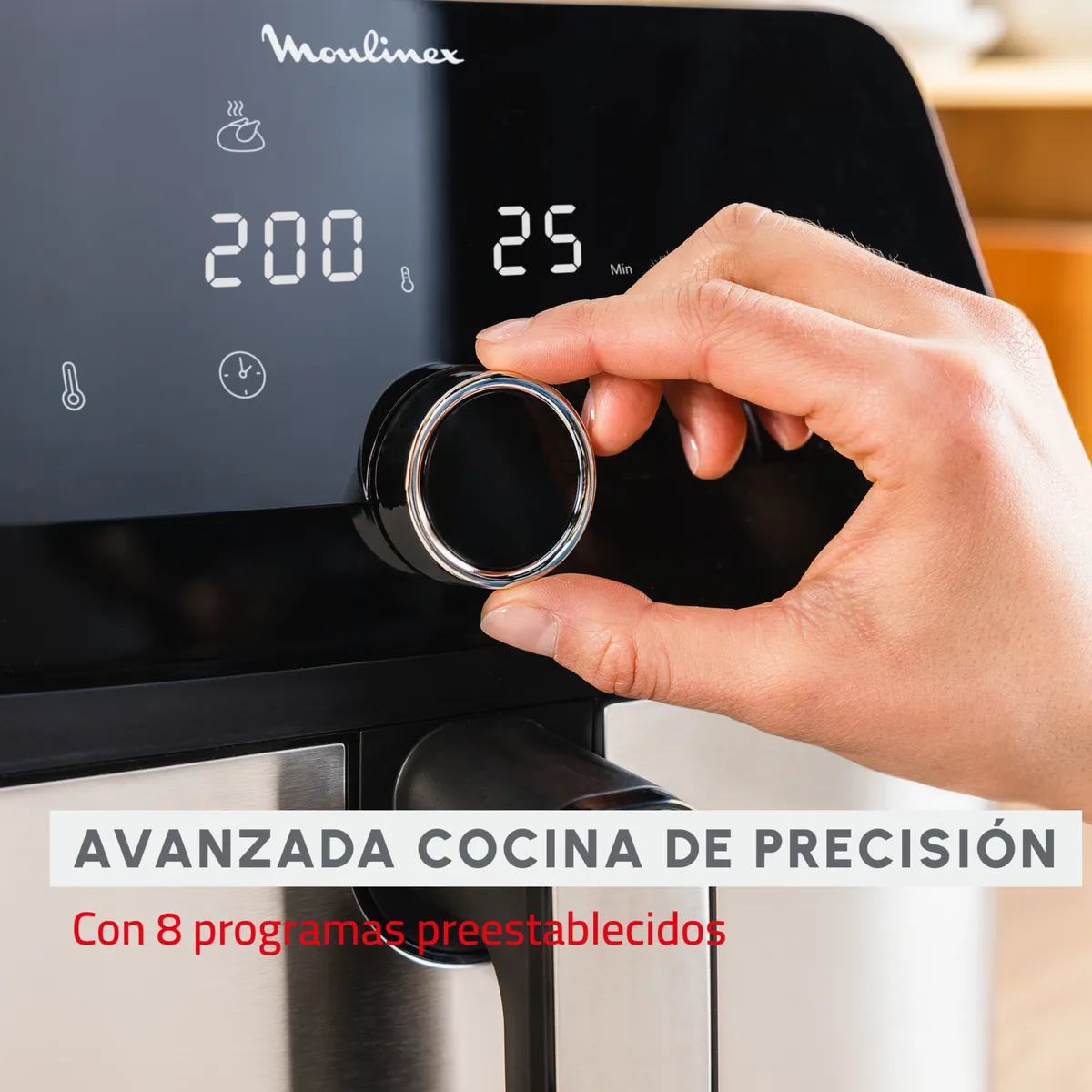 MOULINEX - Freidora de Aire Easy Fry Digital Mega 7,5L
