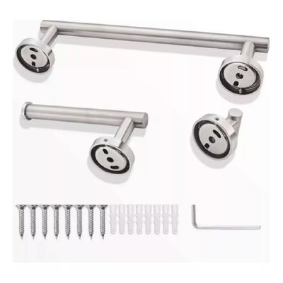 Imagen 2 del producto Set De 5 Accesorios De Baño Acero Inoxidable Plata