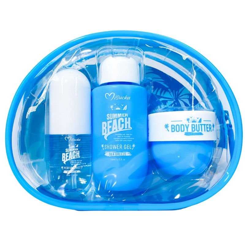 GENERICO - Mini Set Misucka Showe Gel Body Mist y Manteca Corporal - 3 Piezas SEA BREEZE