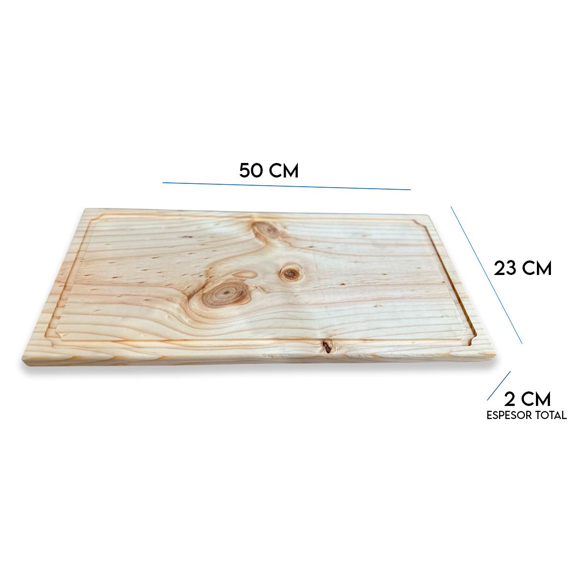 GENERICO - Tabla De Picoteo, Picadillo O Cocktail Mod1,  50x23x2 Cm