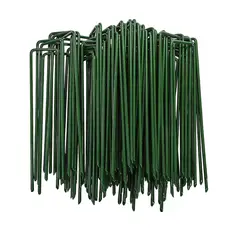 GENERICO - 100 Uds Estacas Jardín Y Pinos De Césped Grapas De Paisaje
