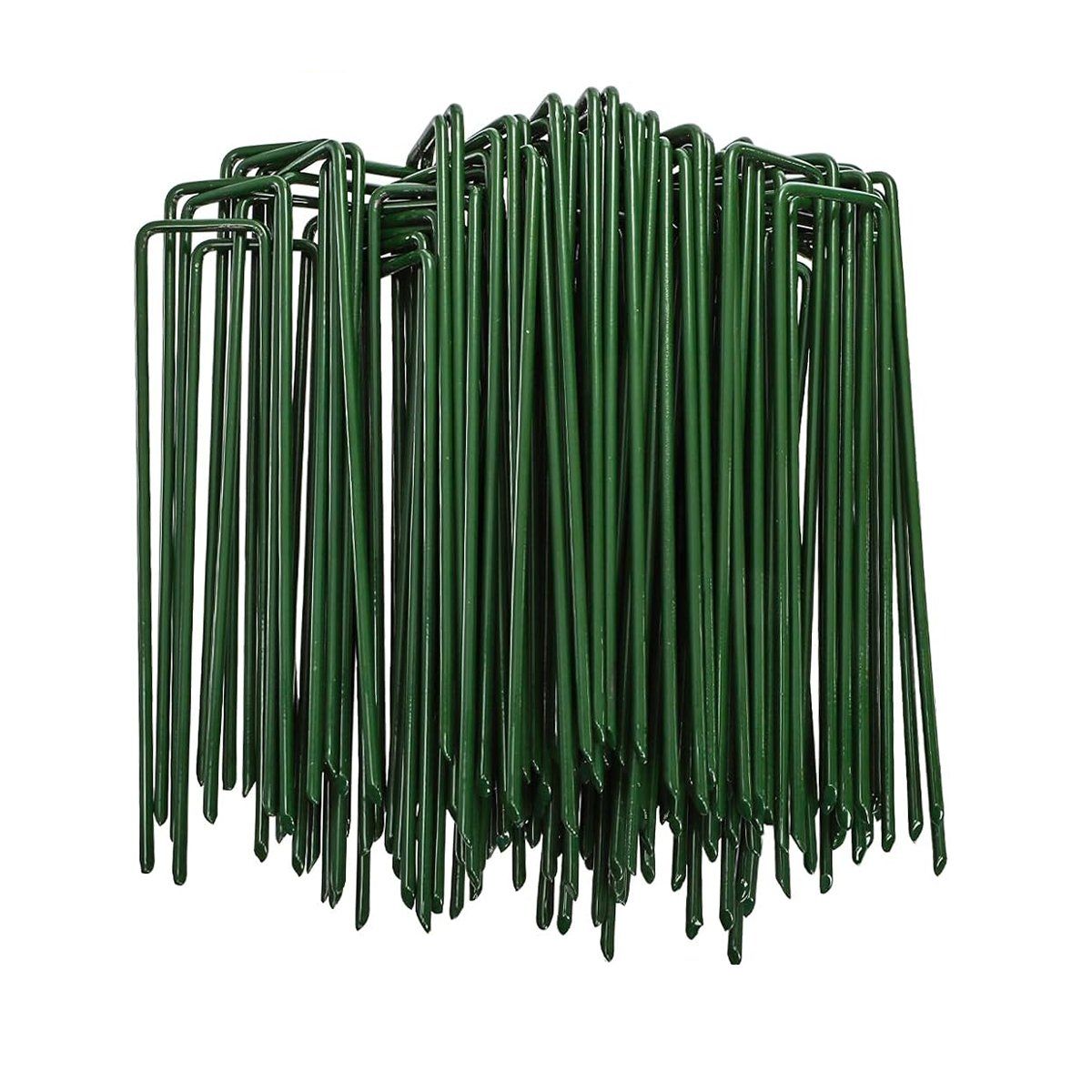 GENERICO - 100 Uds Estacas Jardín Y Pinos De Césped Grapas De Paisaje
