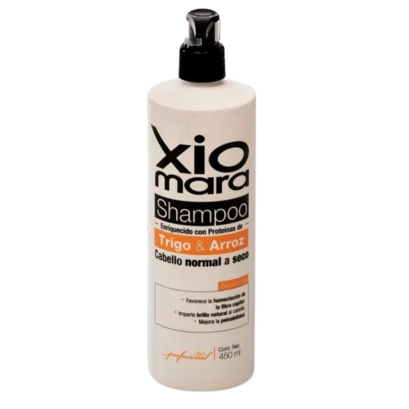 GENERICO - Shampoo Para Cabello Normal a Seco Trigo & Arroz Xiomara - 450 ML