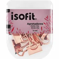 ISOFIT - Binder Clips Apretadores - Caja 12 unidades Marca