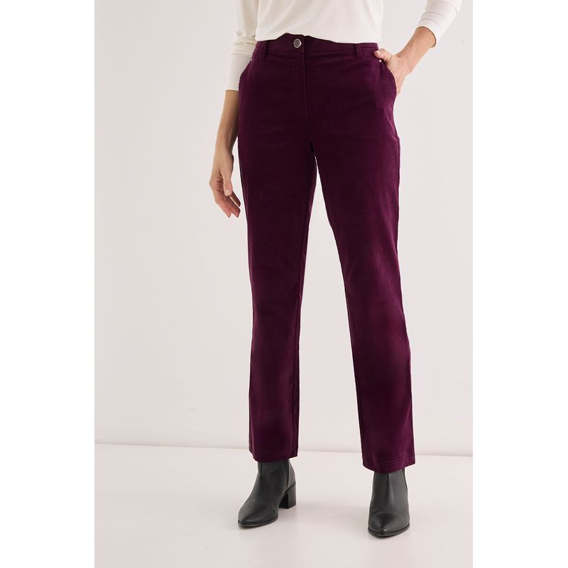 MA GRIFFE - Pantalon Burdeo Mujer Magriffe