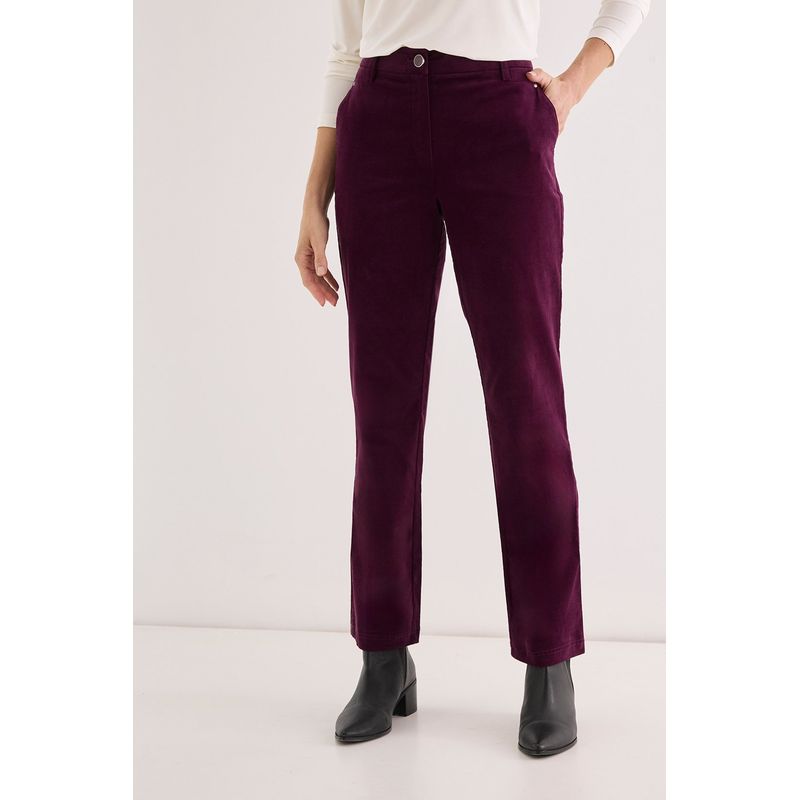 MA GRIFFE - Pantalon Burdeo Mujer Magriffe
