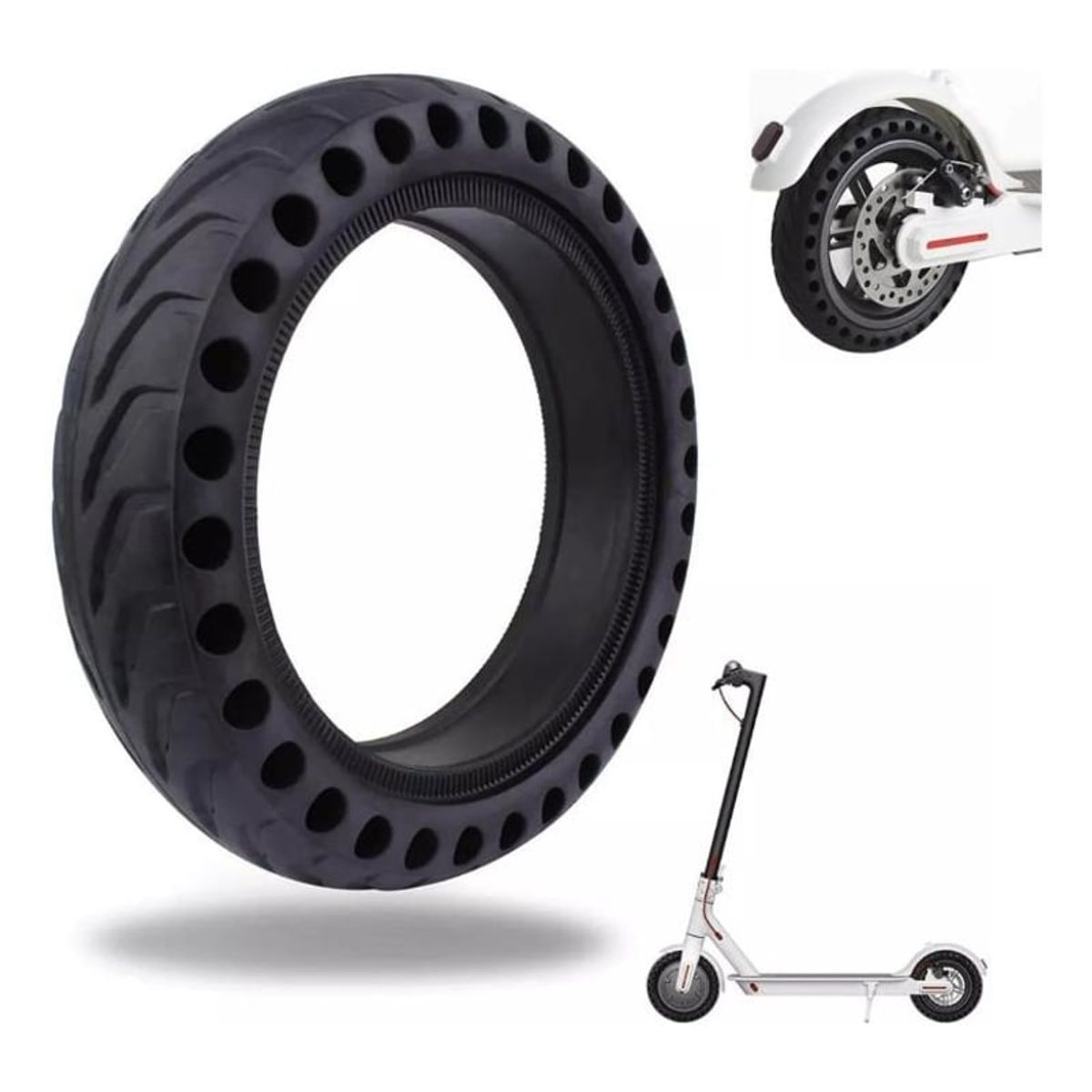 GENERICO - Neumático Para Scooter Xiaomi M365/ Muvter - 1 Rueda Solida