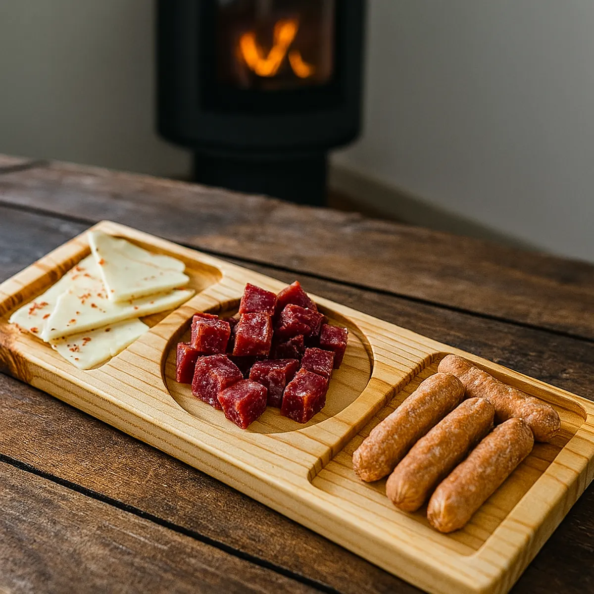 GENERICO - Tabla De Picoteo, Picadillo O Cocktail  Modelo2,  70x23x2 Cm