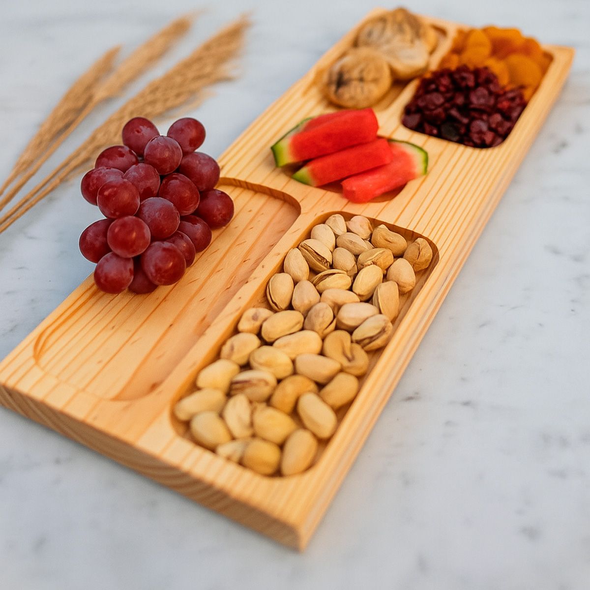 GENERICO - Tabla De Picoteo Rectangular Modelo1 70x23x2 Cm