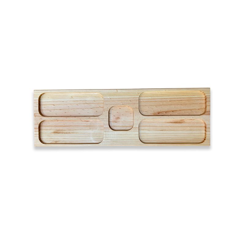 GENERICO - Tabla De Picoteo Rectangular Modelo1 70x23x2 Cm