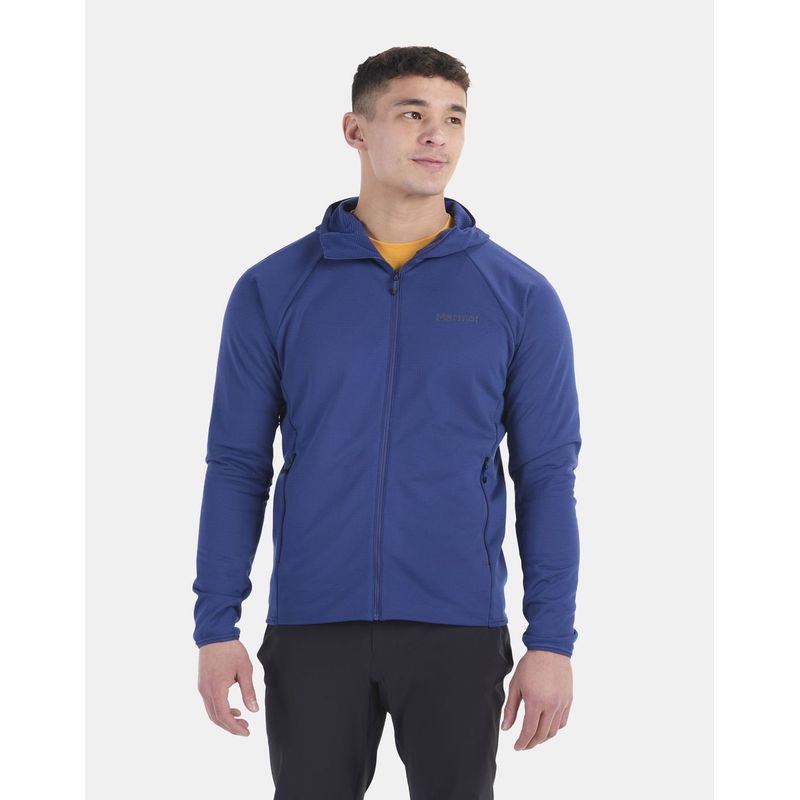 MARMOT - Polar Hombre Leconte Full Zip Hoody Azul Marmot
