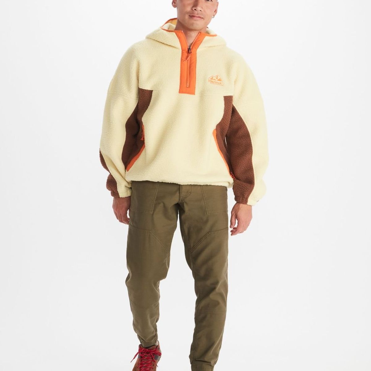 MARMOT - Polar Hombre Super Aros Fleece Hoody Beige Marmot