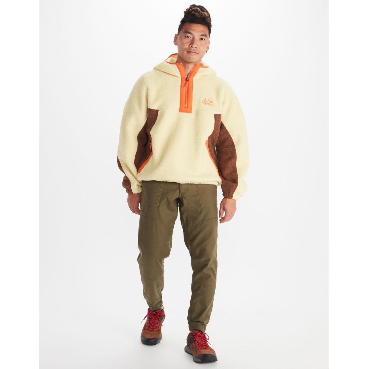 MARMOT - Polar Hombre Super Aros Fleece Hoody Beige Marmot