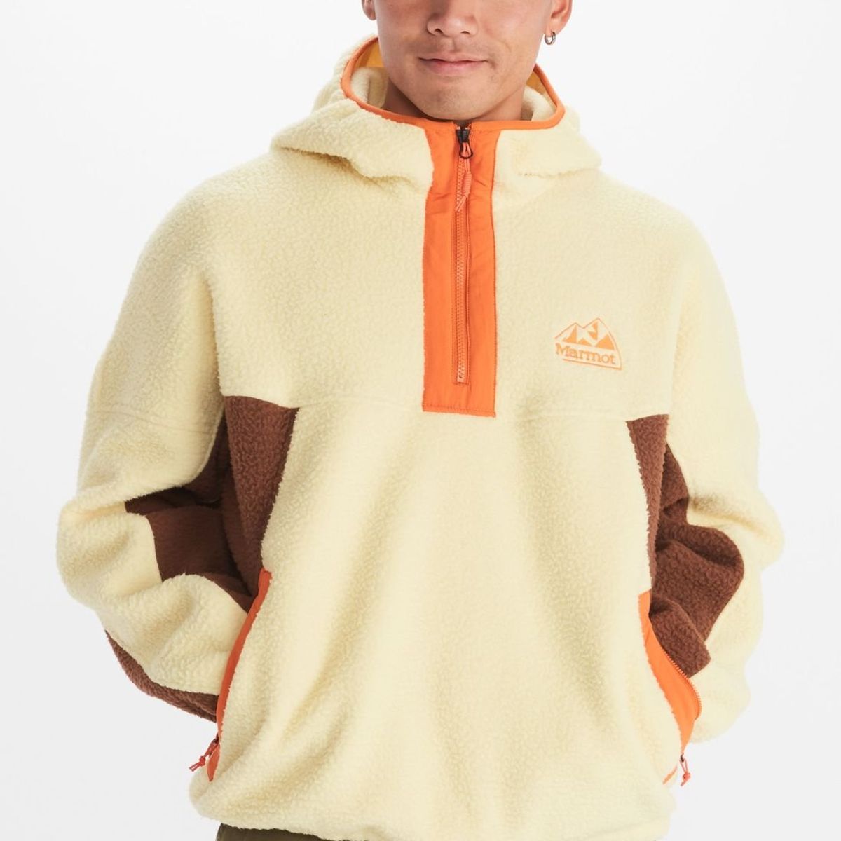 MARMOT - Polar Hombre Super Aros Fleece Hoody Beige Marmot
