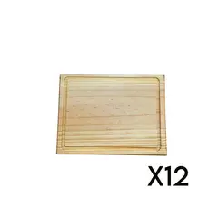 GENERICO - Pack De 12 Tablas O Plato Rectangular Modelo4, 30x22