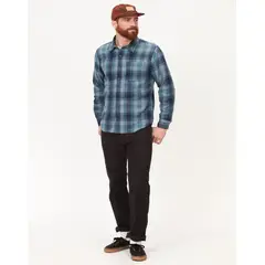 MARMOT - Camisa Hombre Fairfax Novelty Lightweight Flnl Azul