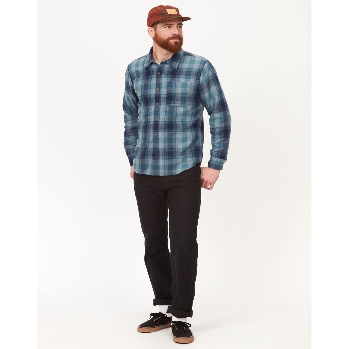 MARMOT - Camisa Hombre Fairfax Novelty Lightweight Flnl Azul Marmot