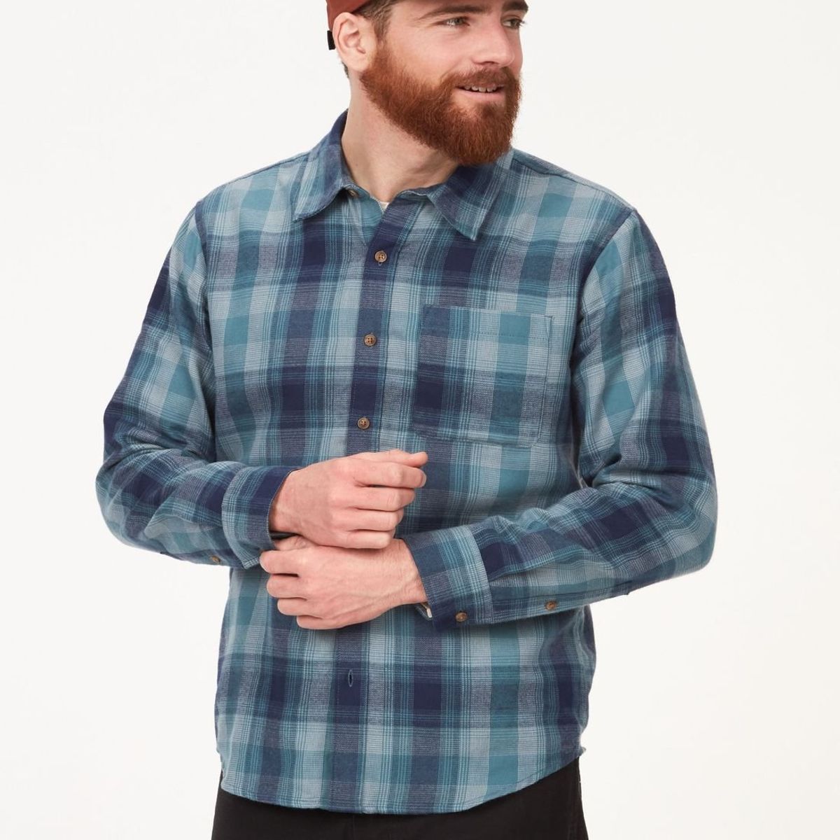 MARMOT - Camisa Hombre Fairfax Novelty Lightweight Flnl Azul Marmot