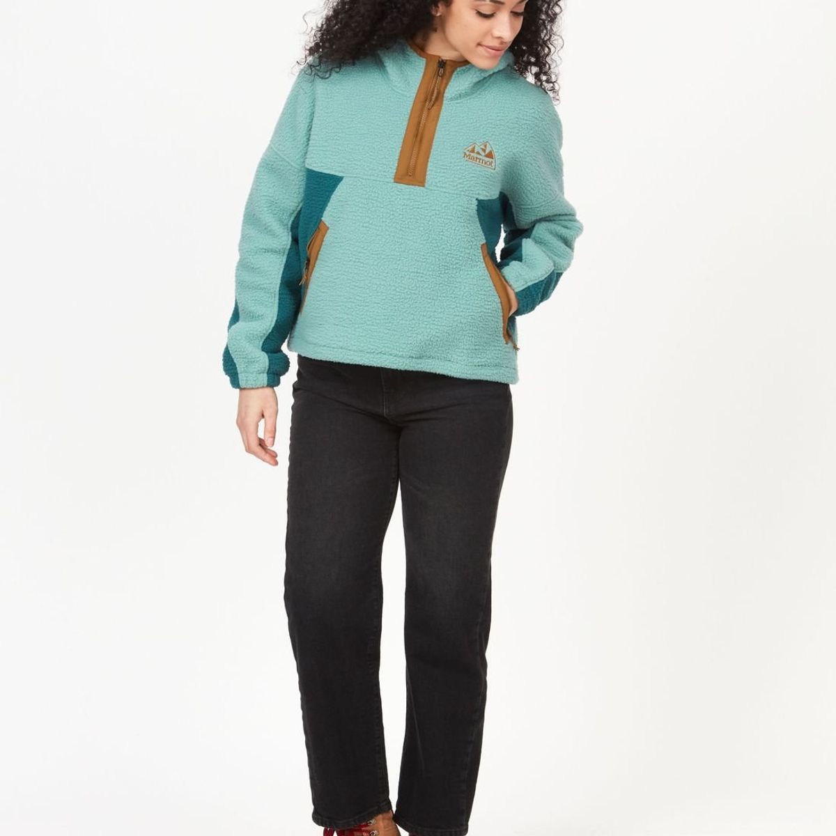 MARMOT - Polar Mujer W Super Aros Fleece Hoody Celeste Marmot