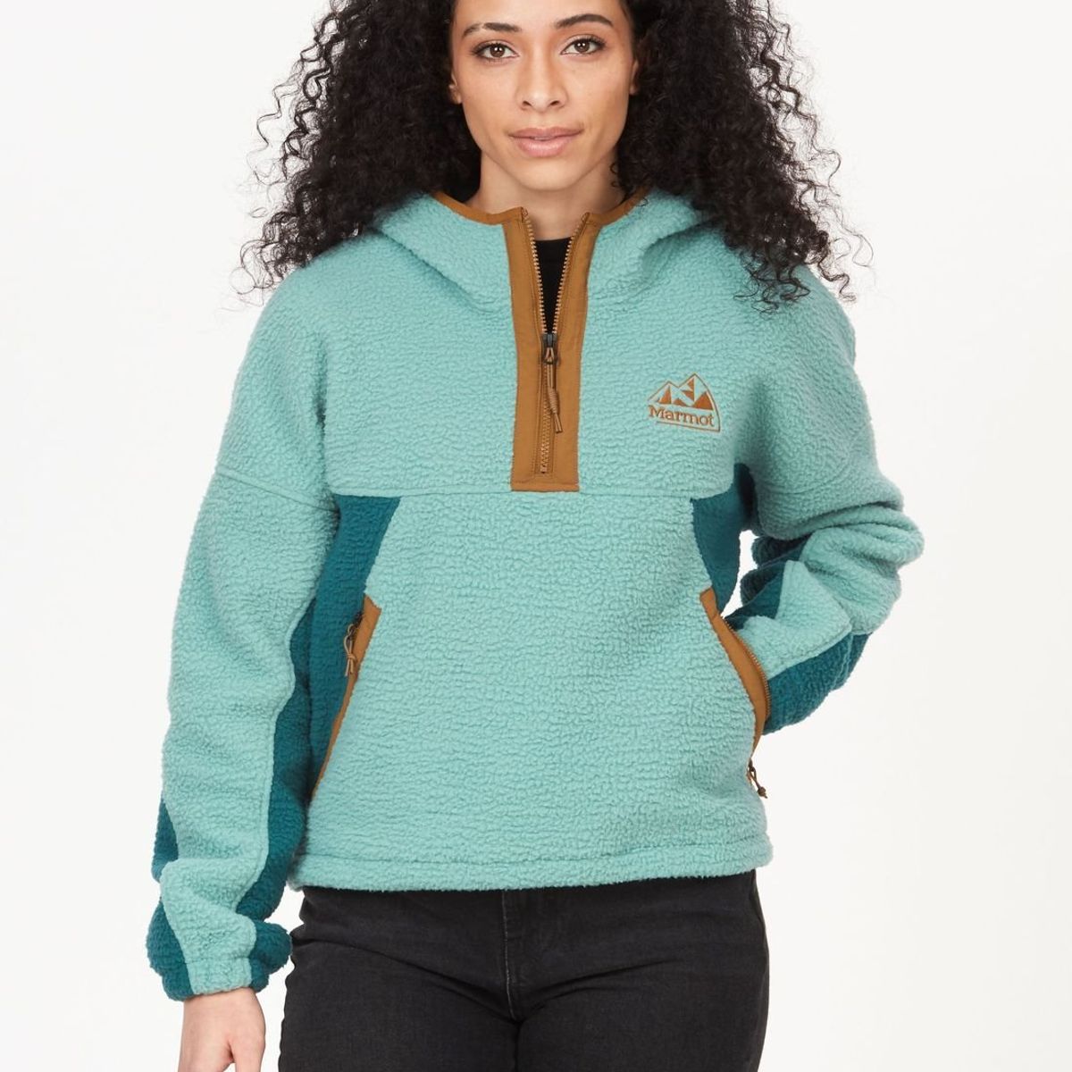 MARMOT - Polar Mujer W Super Aros Fleece Hoody Celeste Marmot