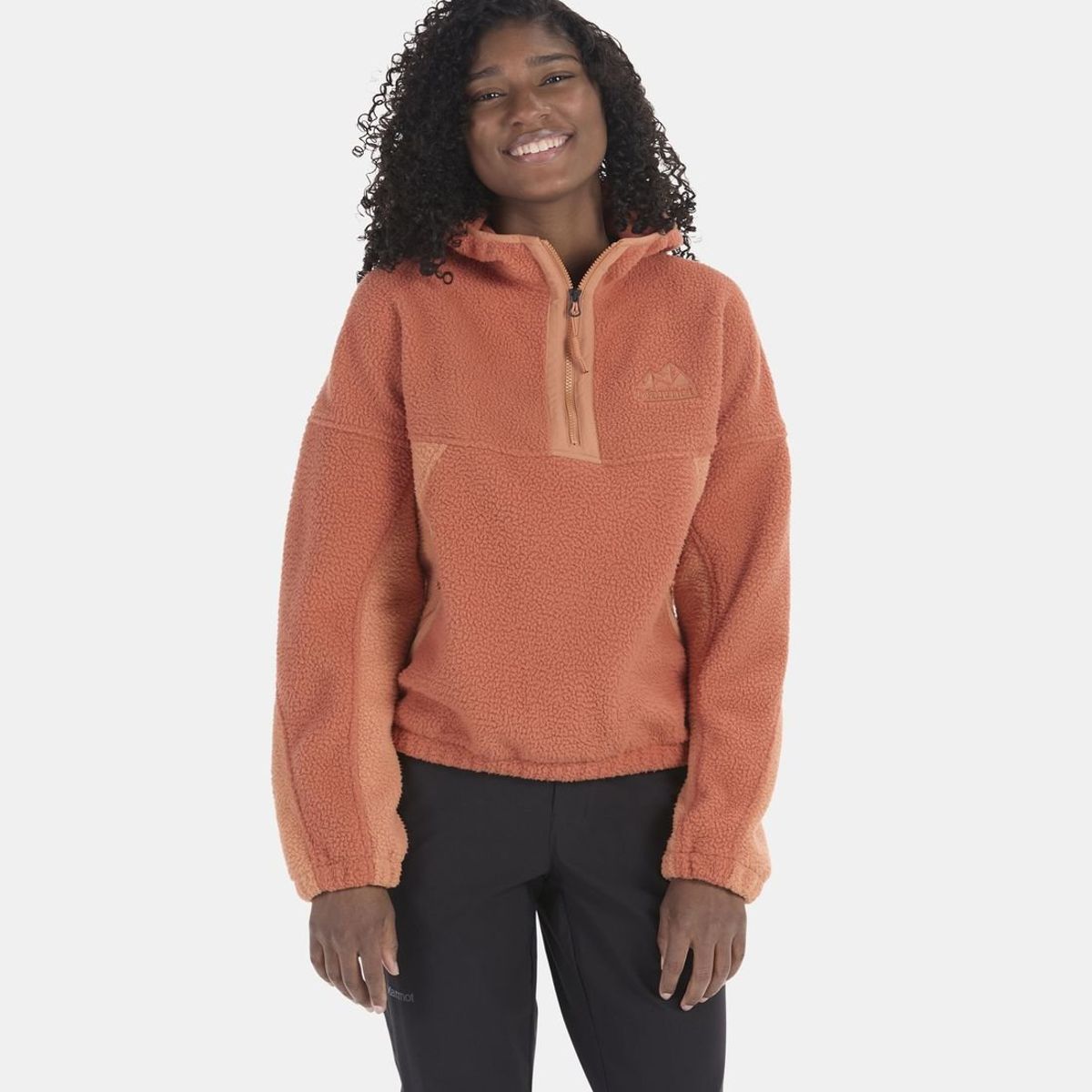 MARMOT - Polar Mujer W Super Aros Fleece Hoody Naranja Marmot