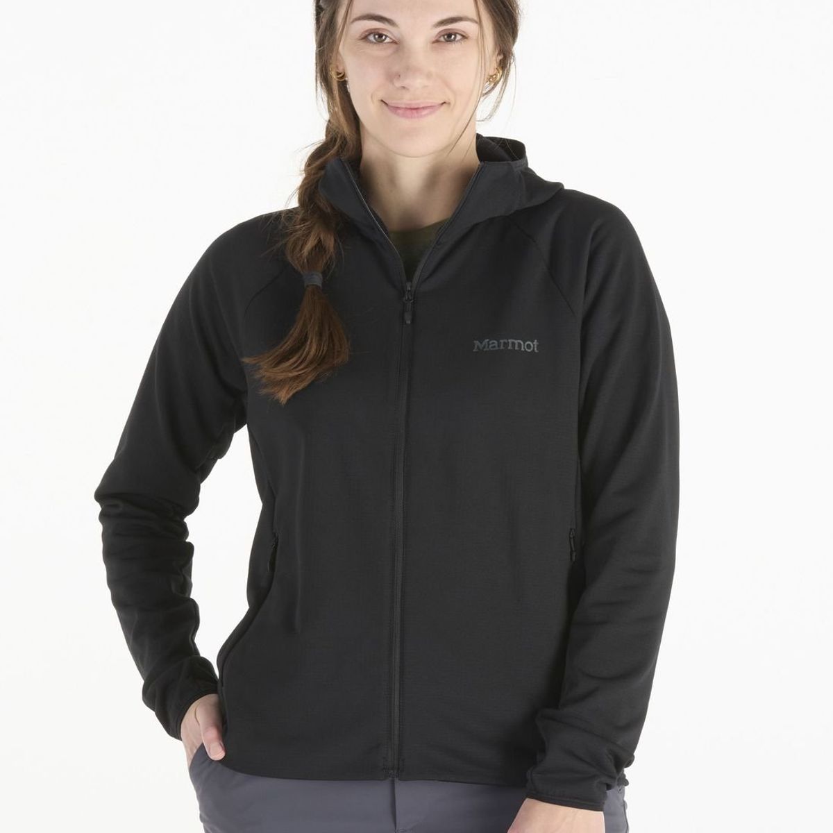 MARMOT - Polar Mujer W Leconte Fleece Hoody Negro Marmot
