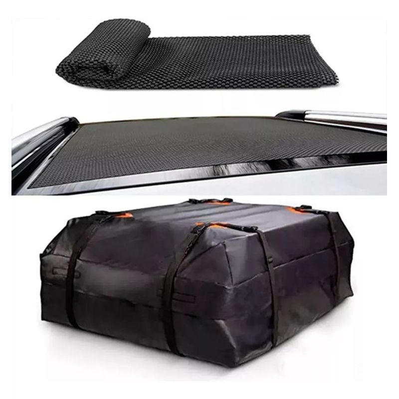 GENERICO - Bolso Portaequipaje Techo Auto Impermeable + Alfombra 425 Lt