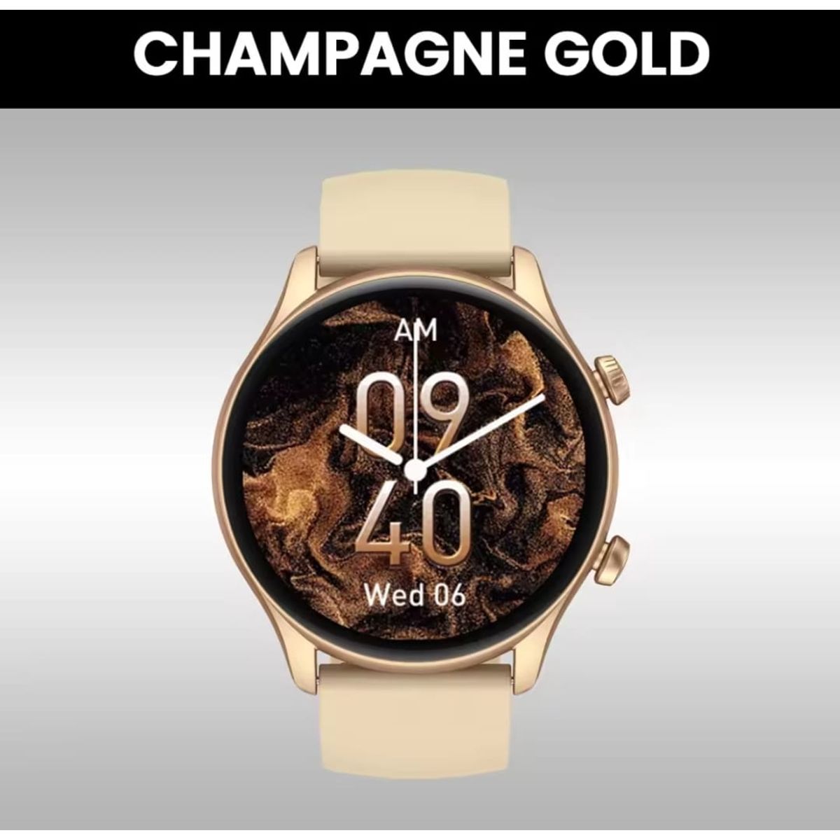 ZEBLAZE - Smartwatch Zeblaze Btalk 3 plus champagne gold