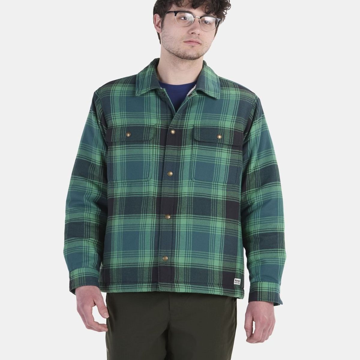 MARMOT - Chaqueta Hombre Ridgefield Sherpa Shirt Jacket Verde Marmot