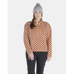 MARMOT - Polar Mujer W Heavyweight Drop Line Printed Half Zip Naranja