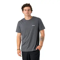 MARMOT - Polera Hombre Chest Logo Tee Gris