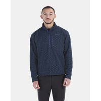 Polar Hombre Heavyweight Drop Line Printed Half Zip Azul