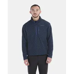 MARMOT - Polar Hombre Heavyweight Drop Line Printed Half Zip Azul