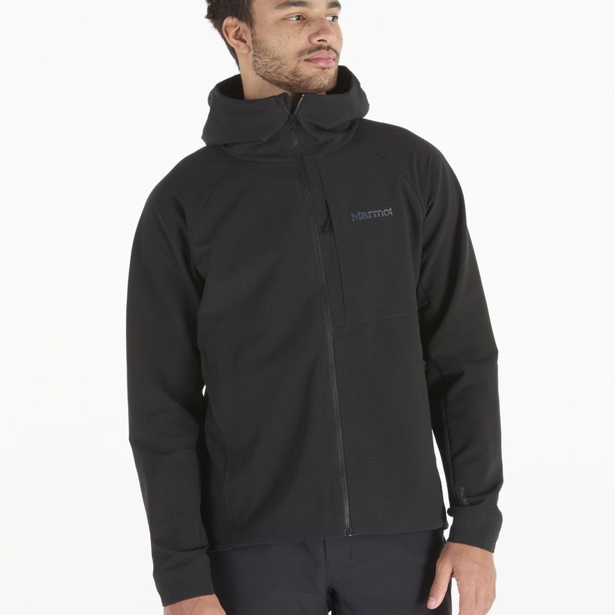 MARMOT - Polar Hombre Pinnacle Driclime Hoody Negro Marmot