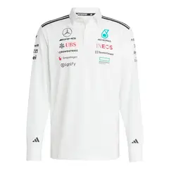 ADIDAS - Polera Polo Manga Larga de Piloto Mercedes - AMG PETRONAS F1 Team