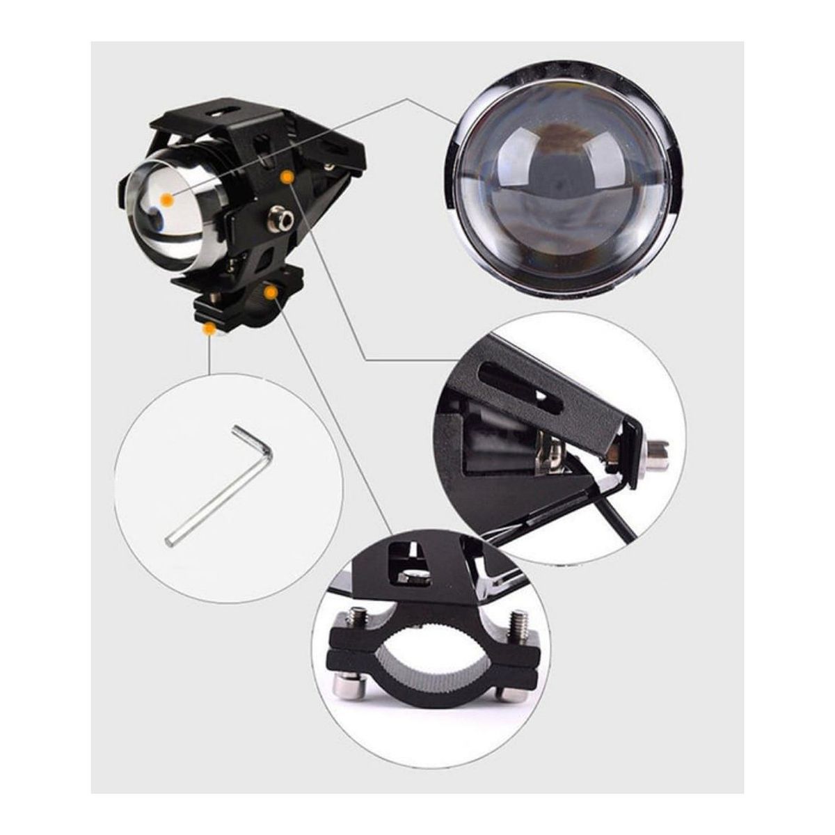 GENERICO - Neblineros led ojo de angel para motos