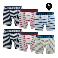 GIOVACCHINO - Pack de 6 Boxer Medio Algodon Hombre
