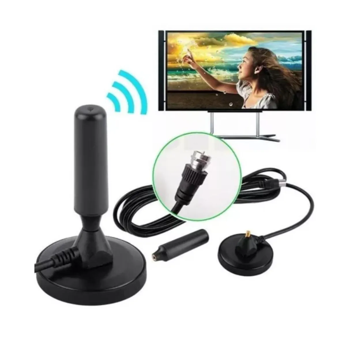 GENERICO - Antena Hd De Televisión Digital Smart Tv Plasma Lcd Lh